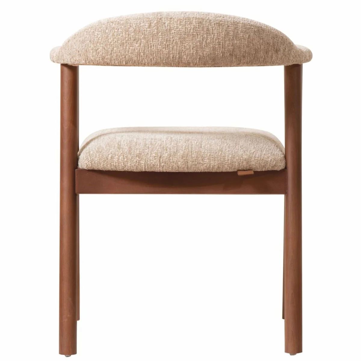 Luxury dining room chair with armrests beige / brown H. 75 cm - Dining room furniture