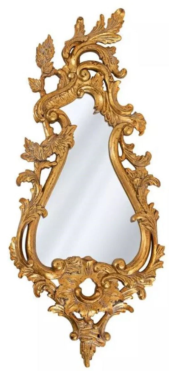 Luxury Baroque Mirror Antique Gold - Handcrafted Solid Wood Wall Mirror in Baroque Style - Luxury Furniture in Baroque Style - Baroque Furniture - Noble & Magnificent