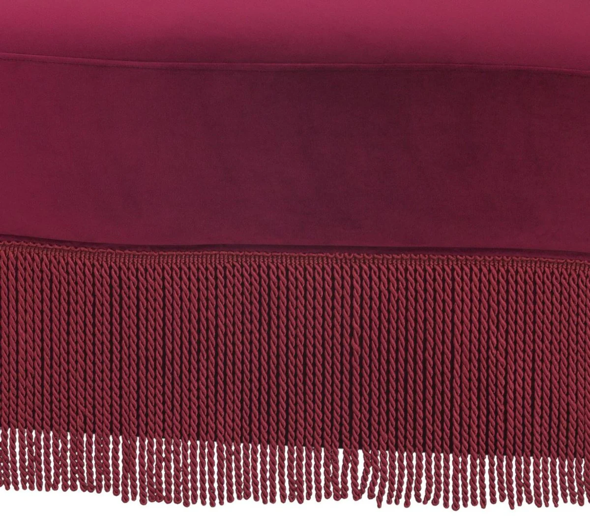 Designer velvet sofa lips mouth burgundy red 195 x 80 x H. 97 cm - designer living room furniture - luxury collection