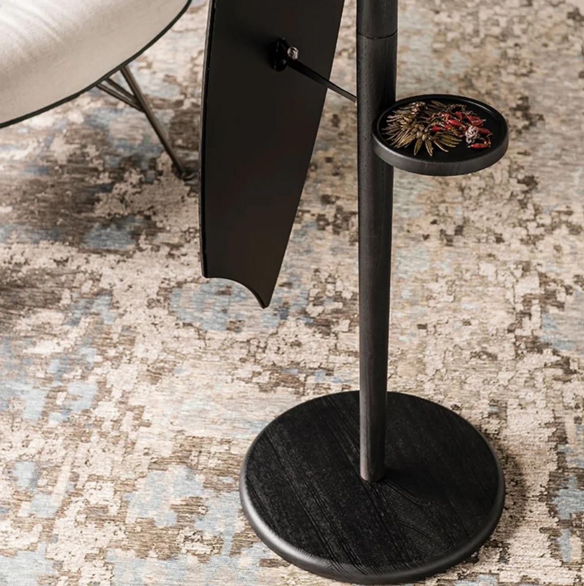 Luxury standing mirror black 36 x H. 180 cm - Bedroom mirror - Hotel mirror - Boutique mirror - Luxury quality - Made in Italy