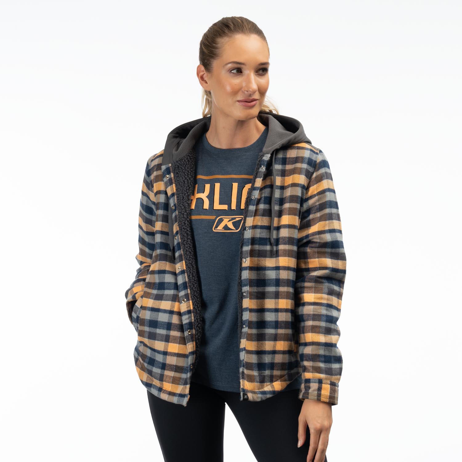 Big Sky Fleece Lineed Flannel Hoodie
