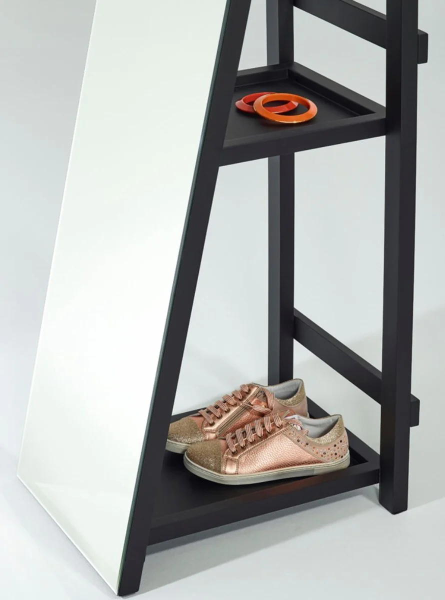 Standing mirror with shelves 37 x 37 x H. 160 cm - luxury dressing mirror