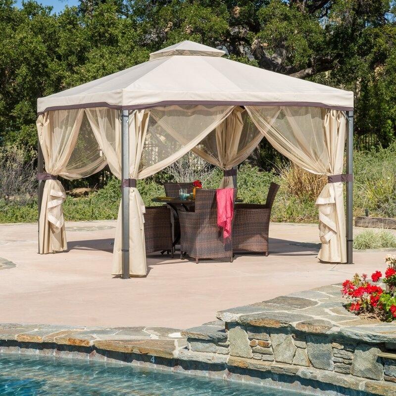 Franz 9.83 Ft. W X 9.83 Ft. D Metall Patio Gazebo