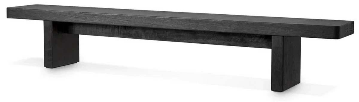 Luxury coffee table black 240 x 35 x H. 41 cm - Huge solid wood living room table - Living room furniture - Hotel furniture - Luxury furniture - Luxury furnishings