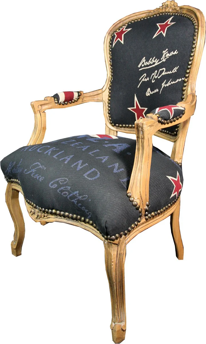 Baroque Salon Chair New Zealand / Wood Color - New Zealand Fashion Furniture