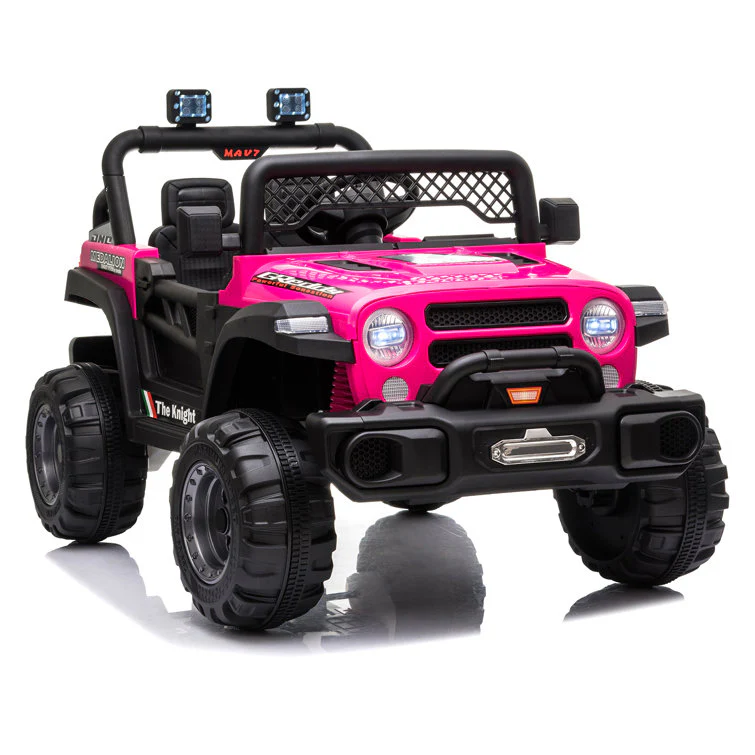 Ride On Truck Dual Drive 12V 4,5A.H mit 2,4G Fernbedienung Geländewagen Pink