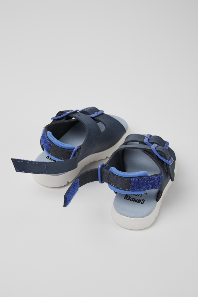Raupen Blaue Leder Sandalen für Jungen