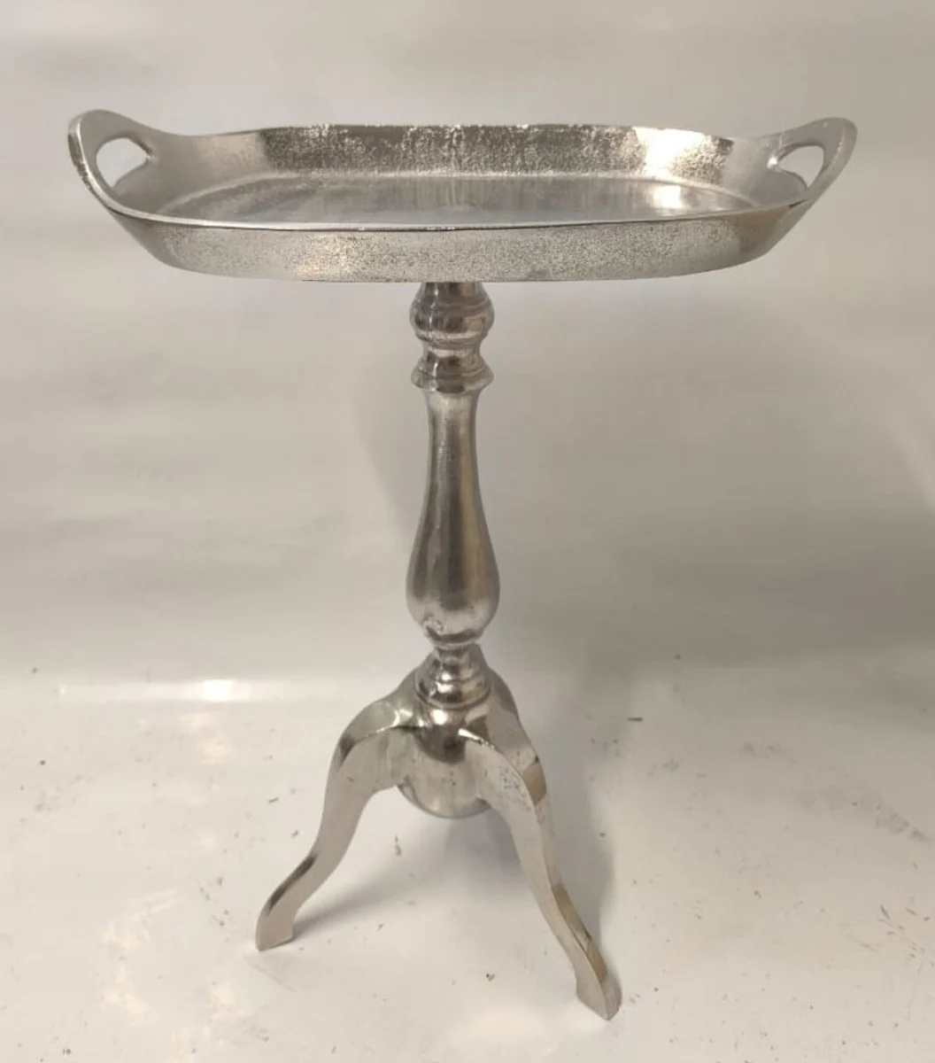 Aluminium Beistelltisch Silber H. 59 cm - Aluminium Möbel