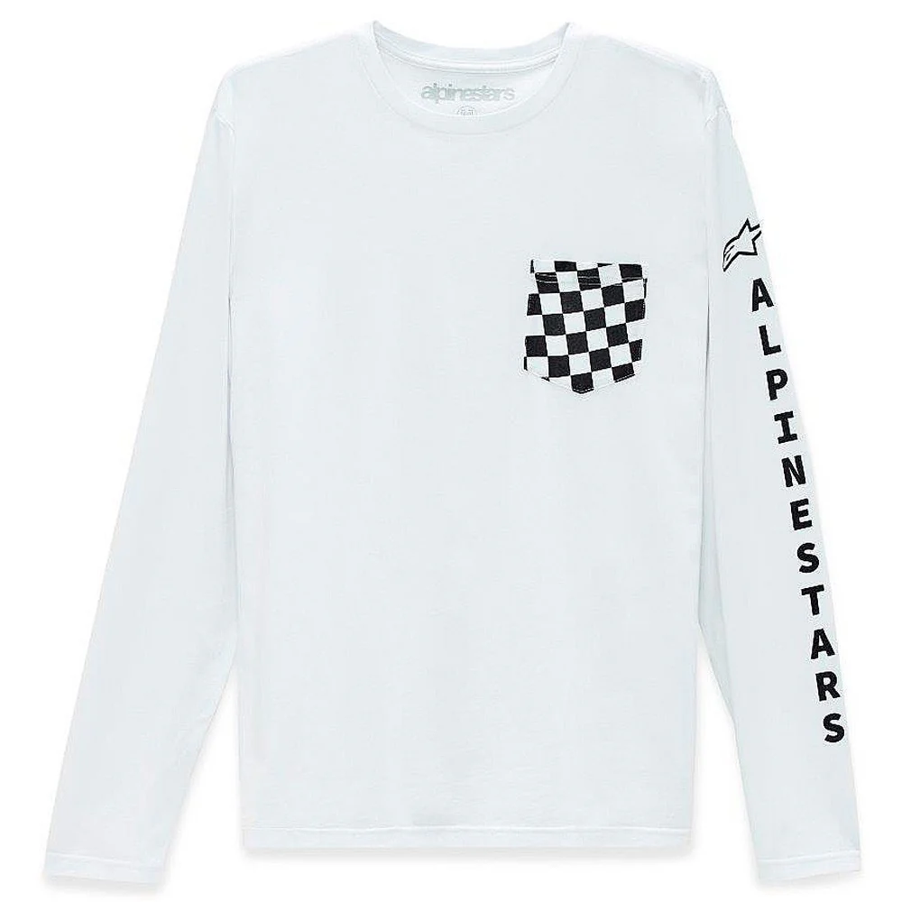 CAMISETA ALPINESTARS CHECK LONG SLEEVES BLANCO