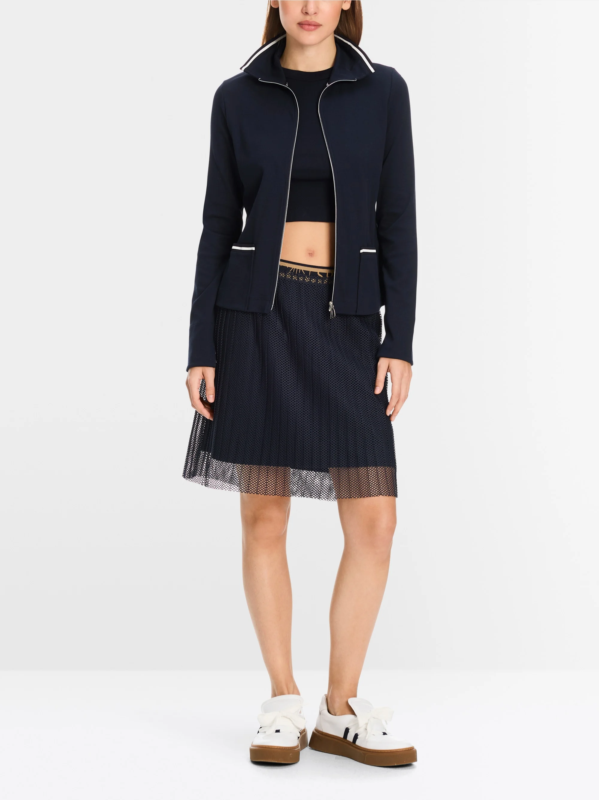 Marc-Cain Leichte Jacke aus Baumwollripp