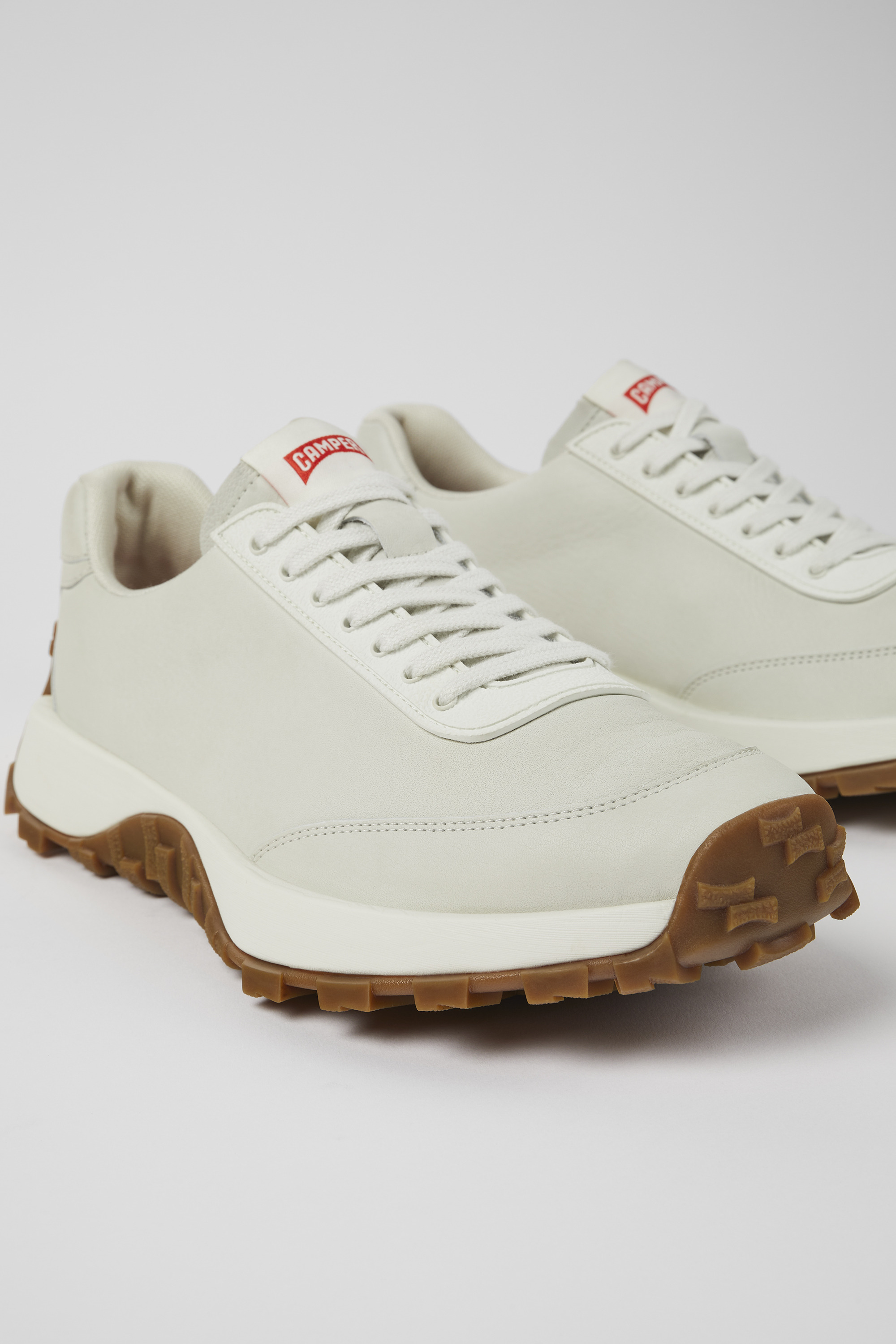 Drift Trail VIBRAM - Weiße Ledersneaker für Herren