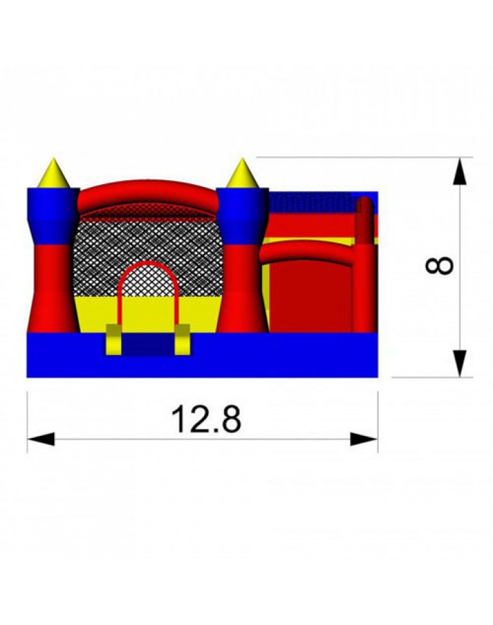 Mist Königreich Kommerzielle aufblasbare Kombo