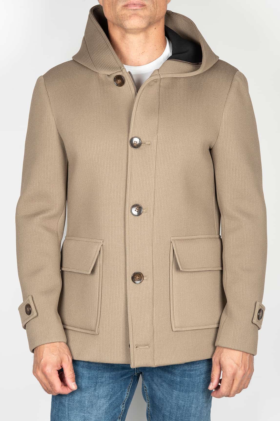 Rivera-Spain Technische Jacke mit Kapuze Sand