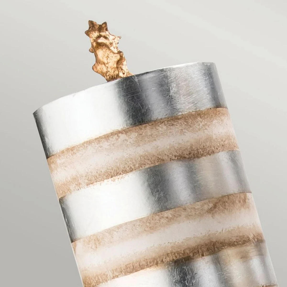 Luxury double table lamp silver / cream H. 102.7 cm - Luxury Lights