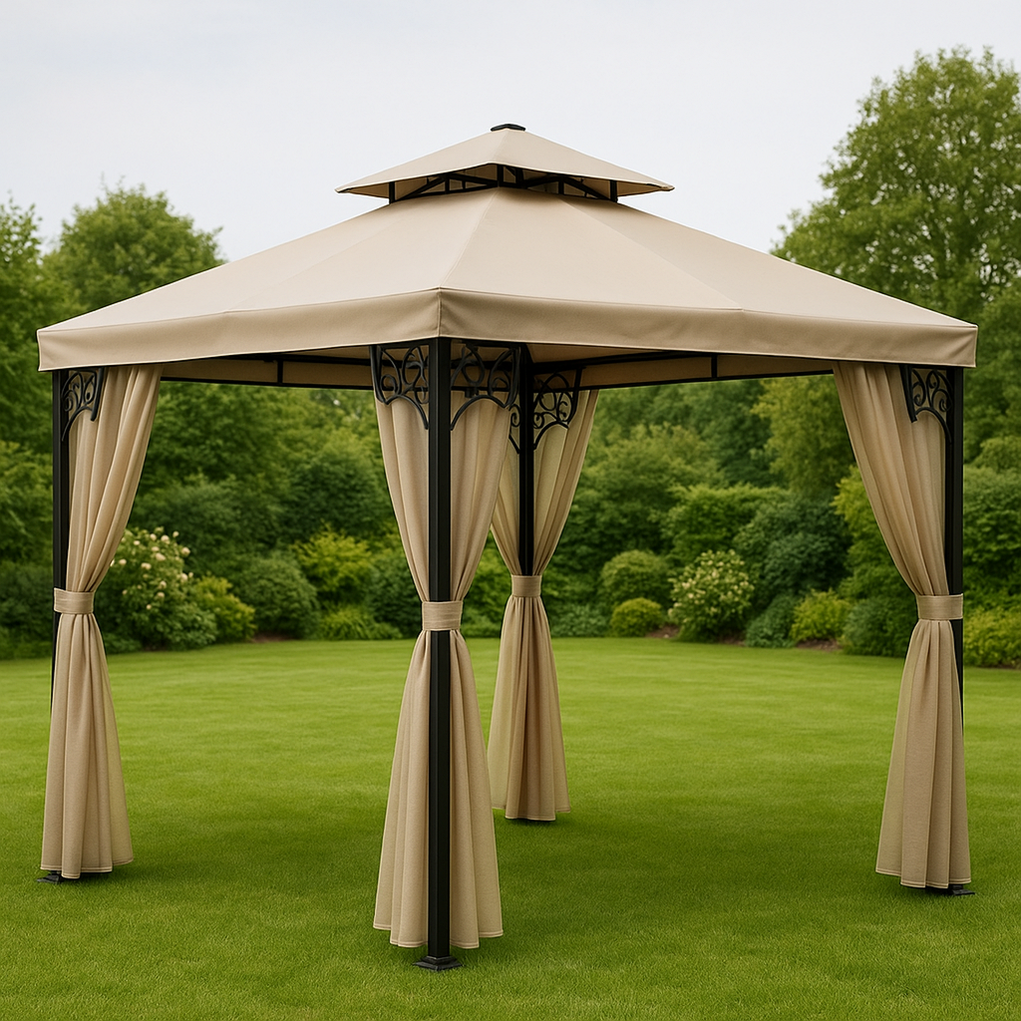 Gartenpavillons 300x300x280 cm beige hzEROQK425mq