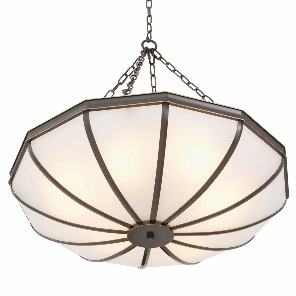 Luxury chandelier bronze / white 80 cm - Luxury Furniture - Luxury Interior