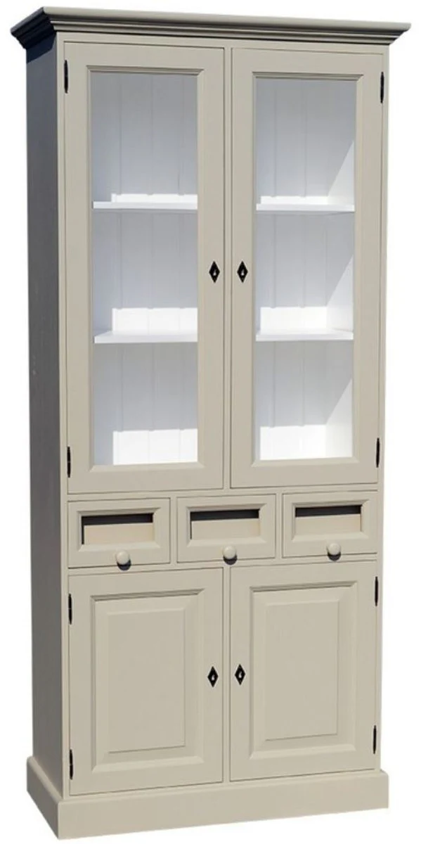 Country house style kitchen cabinet with 4 doors and 3 drawers 98 x 50 x H. 200 cm - Various colors - Kitchen furniture