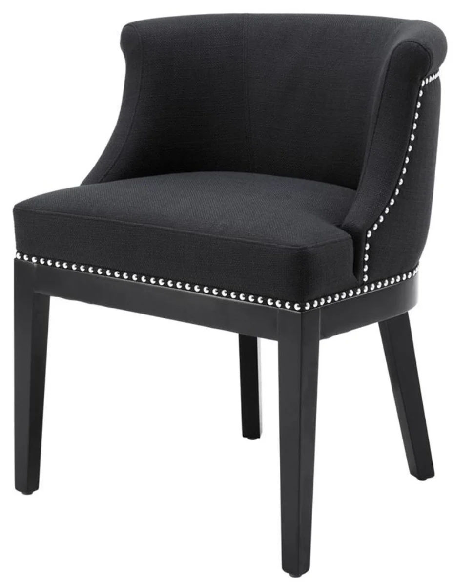 Luxury dining room chair black 59 x 56 x H. 80 cm - Restaurant Furniture
