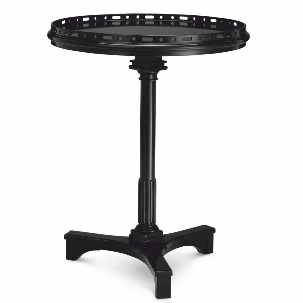 Luxury Mahogany Side Table Black H. 74.5 cm - Hotel Furniture
