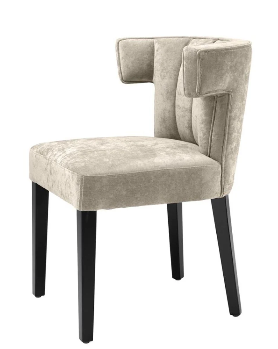 Luxury dining room chair gray black - designer furniture