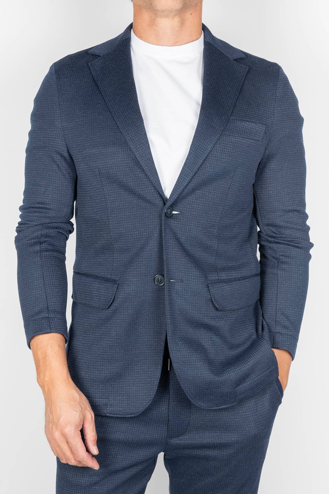 Rivera-Spanien Americana Azul Marino Mikrotextura