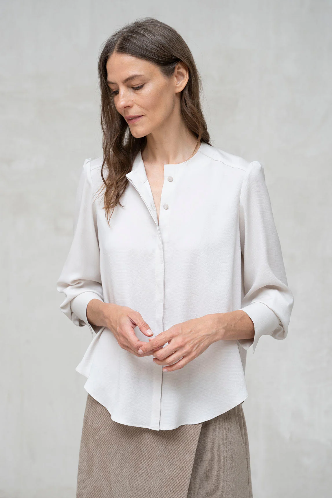 Beige Bluse von Rivera-Spanien Fermo
