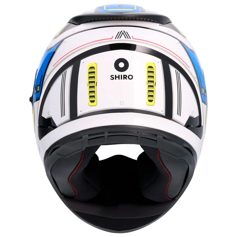 SHIRO SH-605 SHADOW HELMET WHITE / BLUE / RED