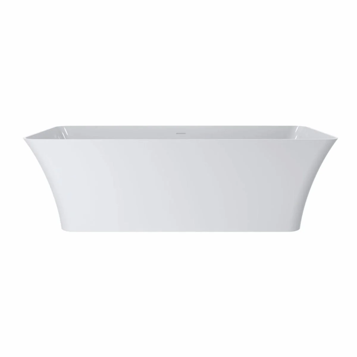 Freestanding luxury bathtub high gloss white 180 cm - bathroom furniture