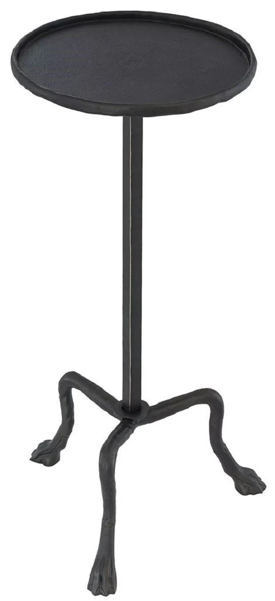 Luxury side table bronze color Ø 36.5 x H. 72.5 cm - Round tripod table - Living room furniture - Luxury furniture