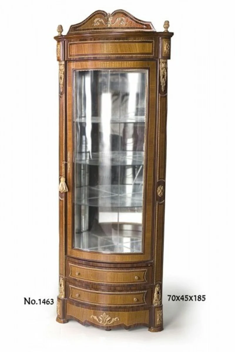 Baroque display cabinet 70 x 45 x H. 185 cm - Baroque living room cabinet