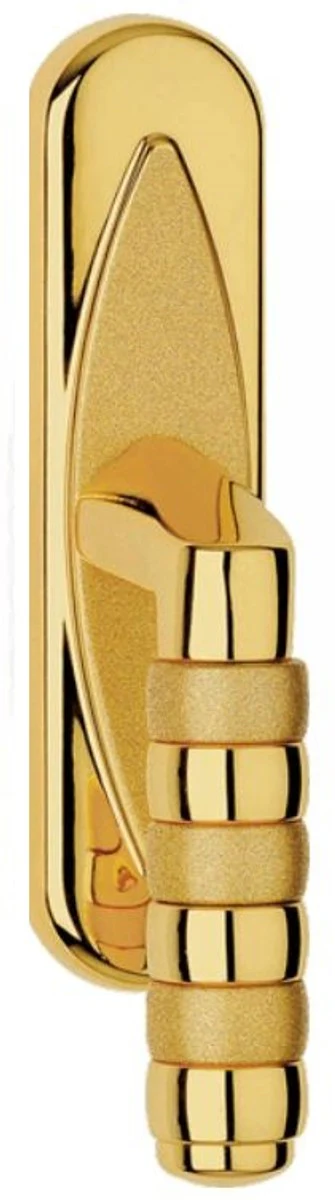 Luxury brass window handle set gold 4 x H. 18.5 cm - Luxury quality - Made in Italy