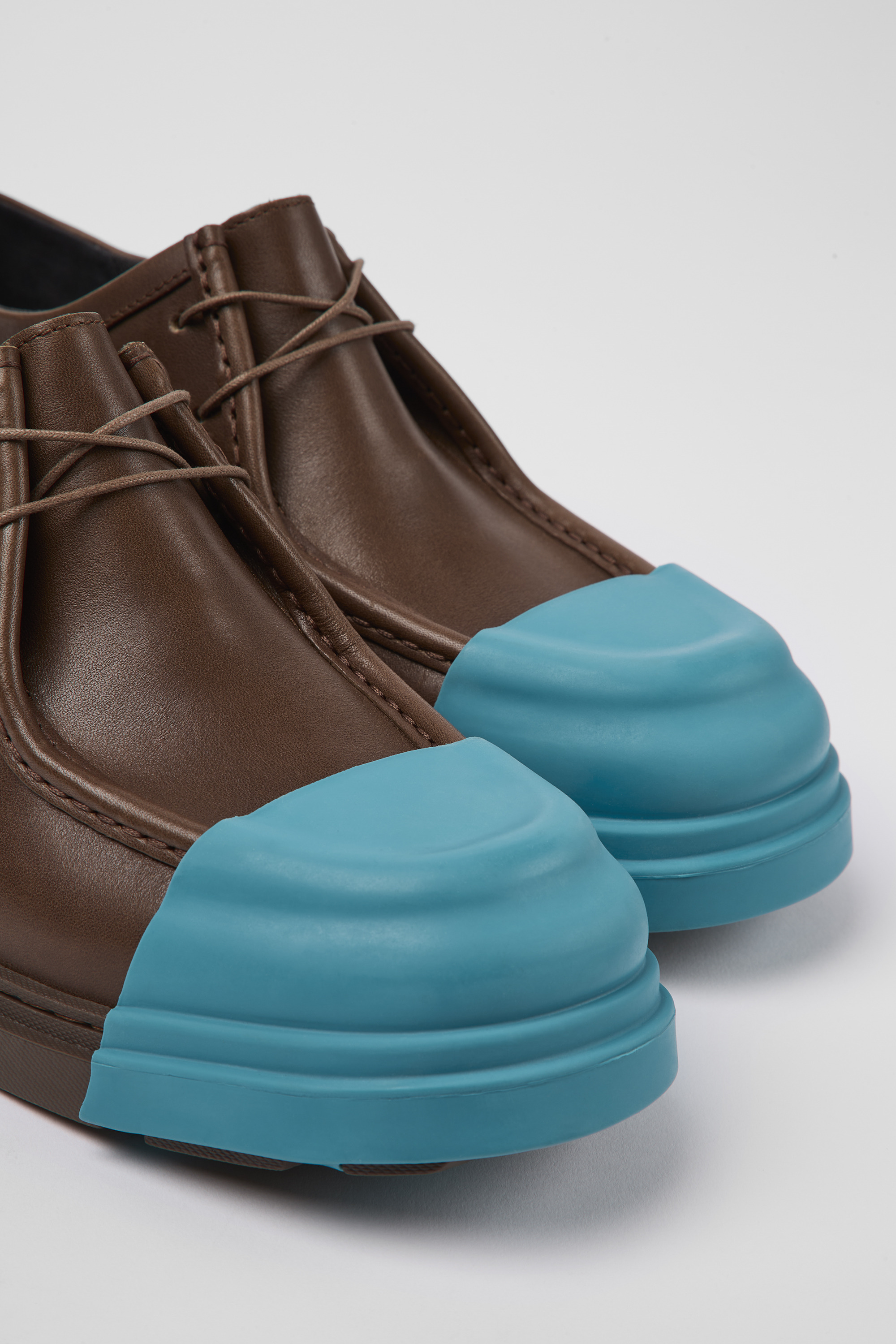 Junction - Braun verantwortungsvoll angehobene Lederschuhe für Herren