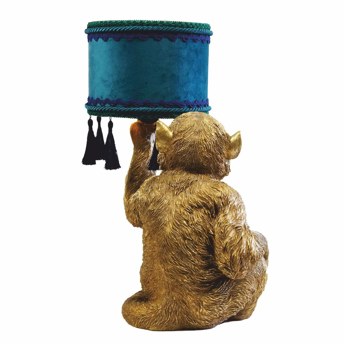 Luxury table lamp monkey gold / blue / green H. 50 cm - Luxury Lights