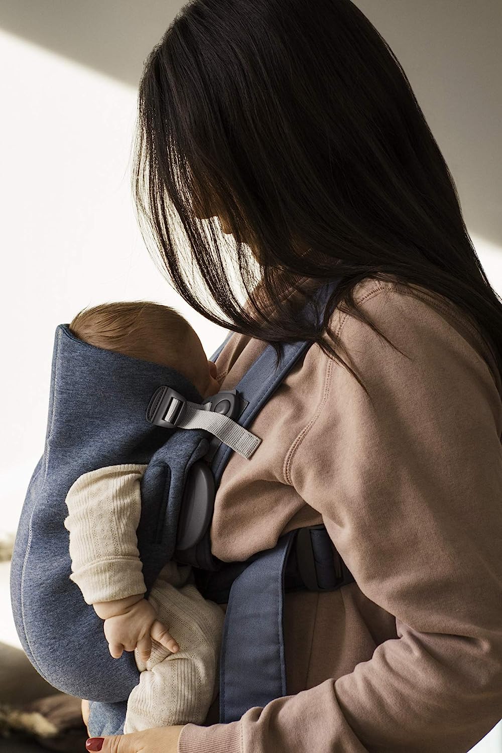 Babytrage Mini, 3D-Netz, Anthrazit/Leopard