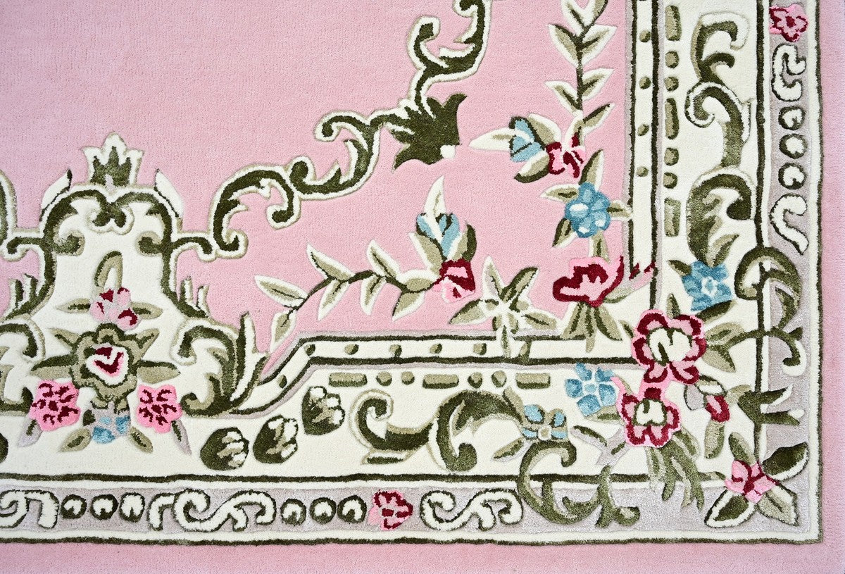 Pompöös by Luxury Baroque Carpet Crown by Harald Glööckler Pink 200 x 300 cm