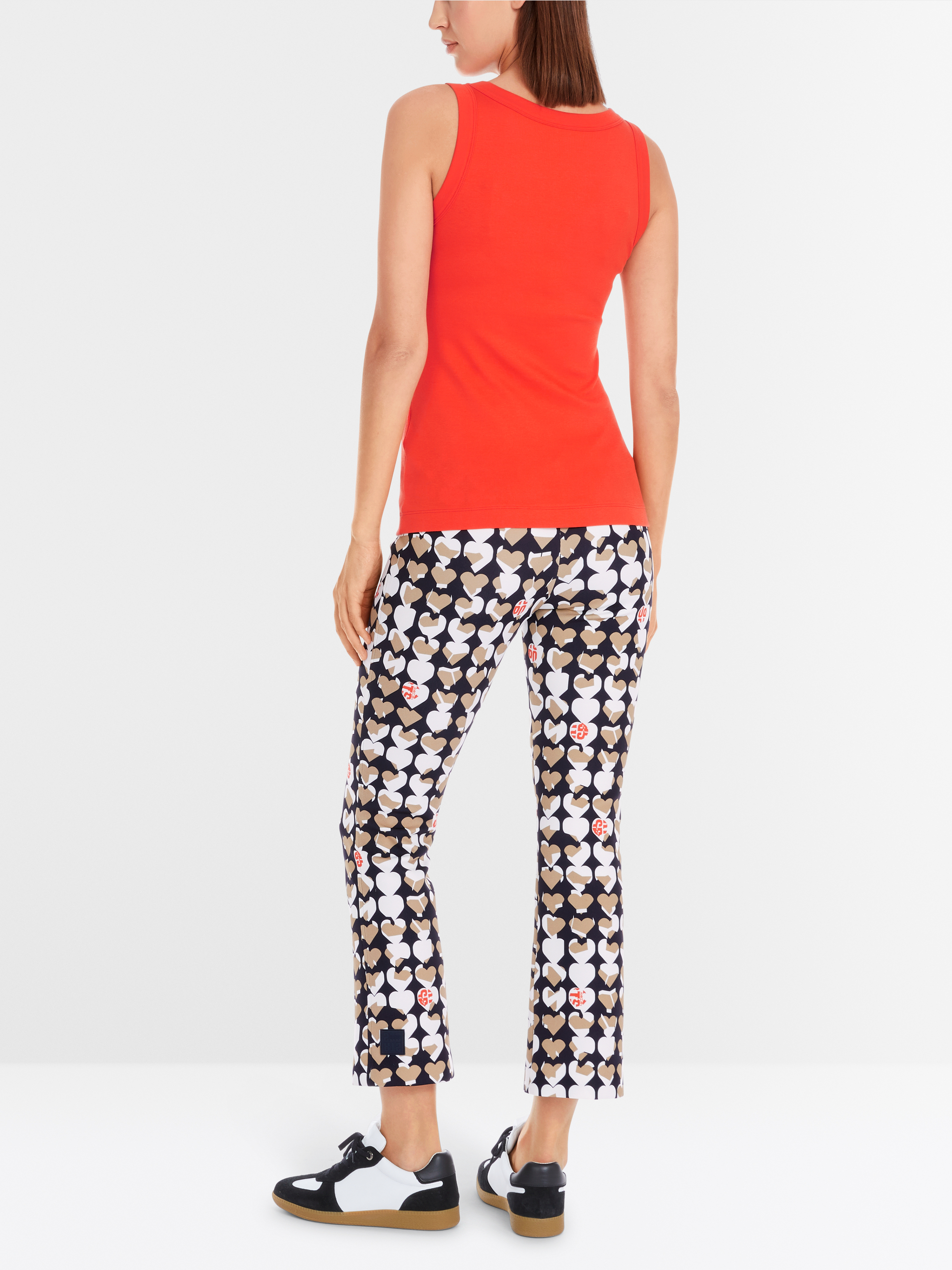 Marc-Cain Ärmelloses Top aus Baumwollripp