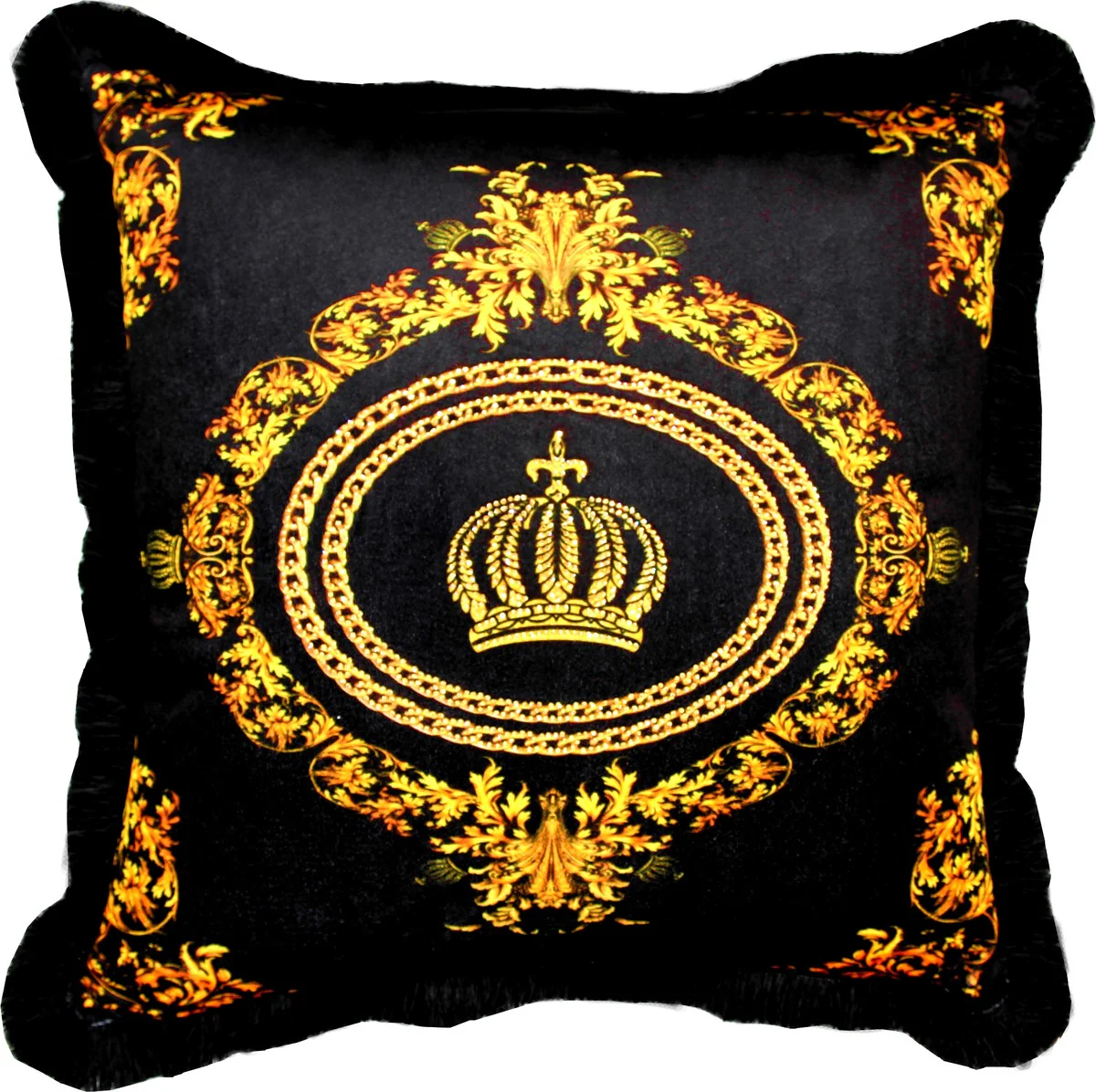 Harald Glööckler luxury decorative cushion Pompöös by Chains & Crowns 50 x 50 cm - Glööckler cushion with glittering stones