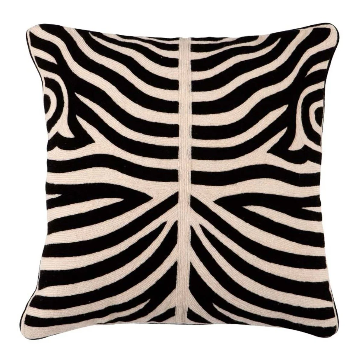 Luxus Wohzimmer Kissen Schwarz 50 x H. 50 cm - Hotel Accessoires