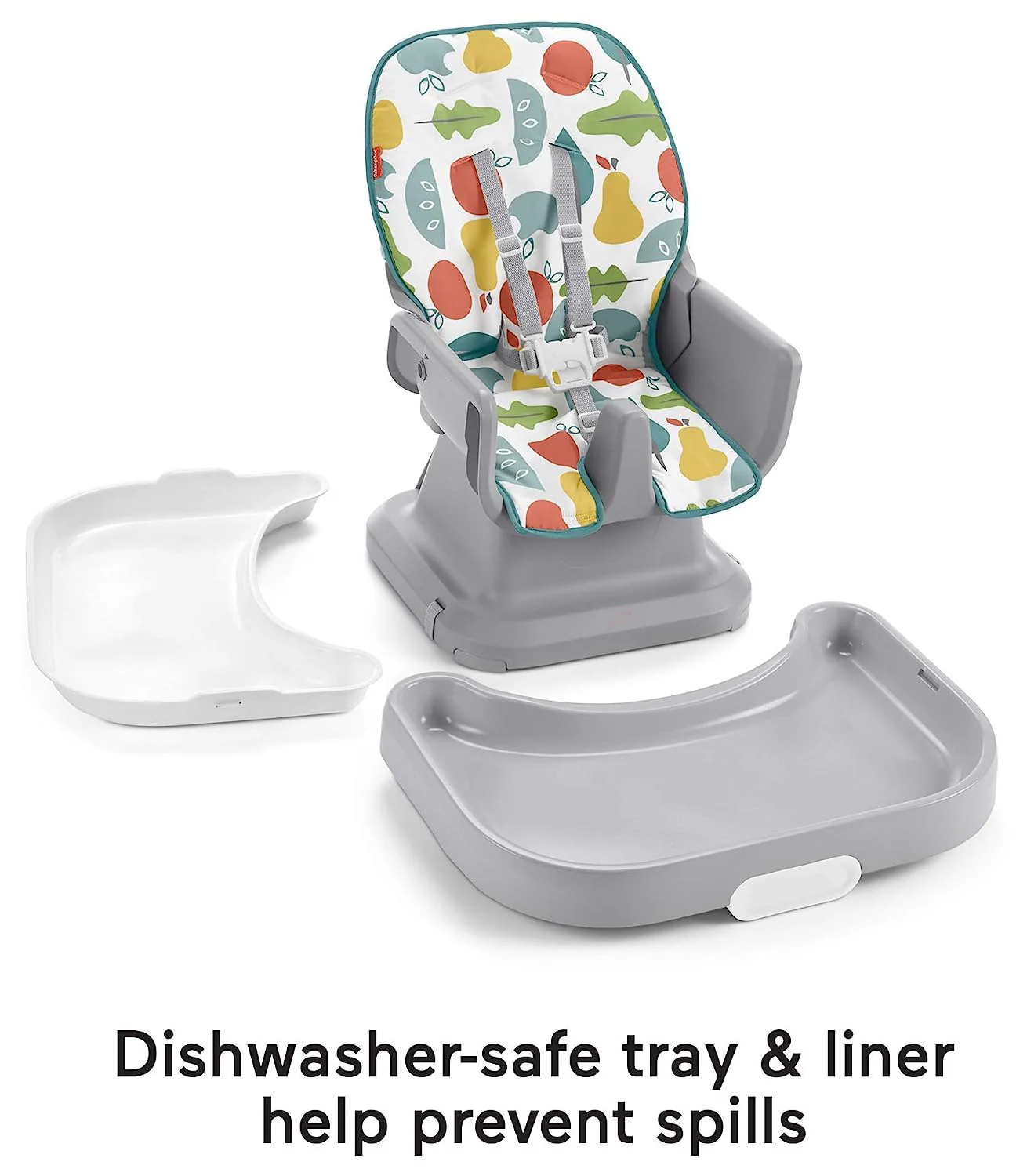 Einfacher, sauberer Hochstuhl für Babys und Kleinkinder, tragbarer Esszimmersitz mit herausnehmbarem Tabletteinsatz,