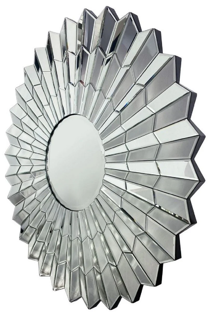 Luxury mirror Ø 90 cm - Round living room wall mirror - Cloakroom mirror - Bedroom mirror - Luxury collection