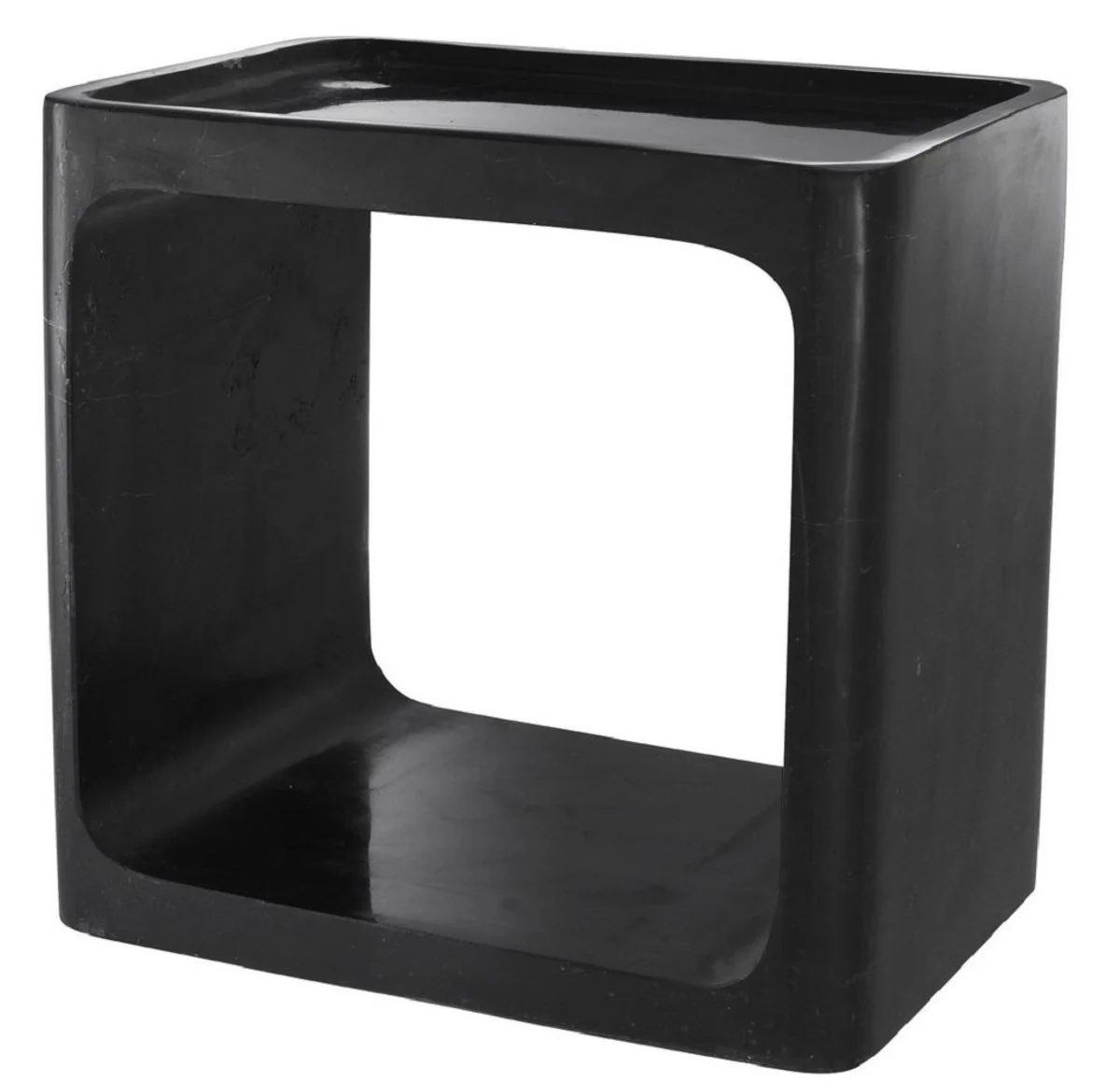 Luxury marble side table black 42 x 30 x H. 40 cm - Living room furniture - Luxury furniture