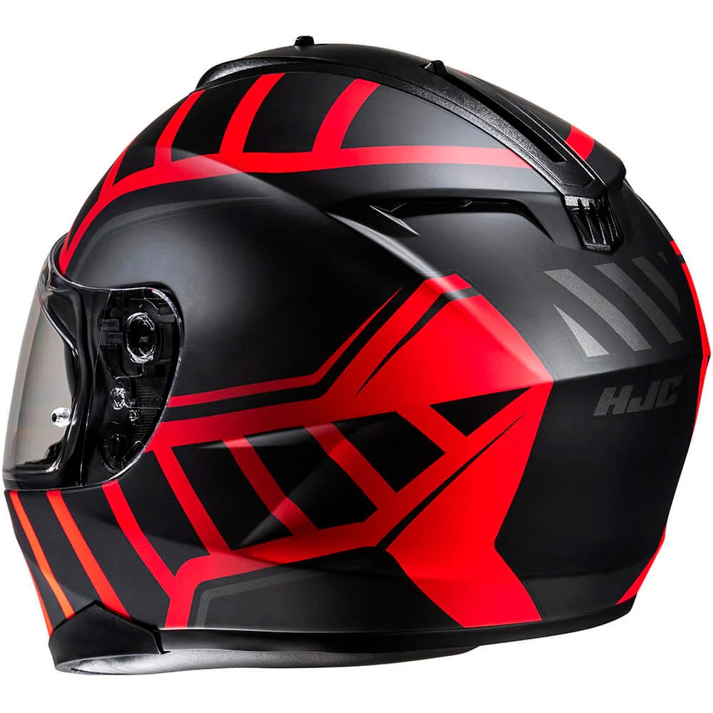 HJC C70N HOLT HELMET - BLACK / RED