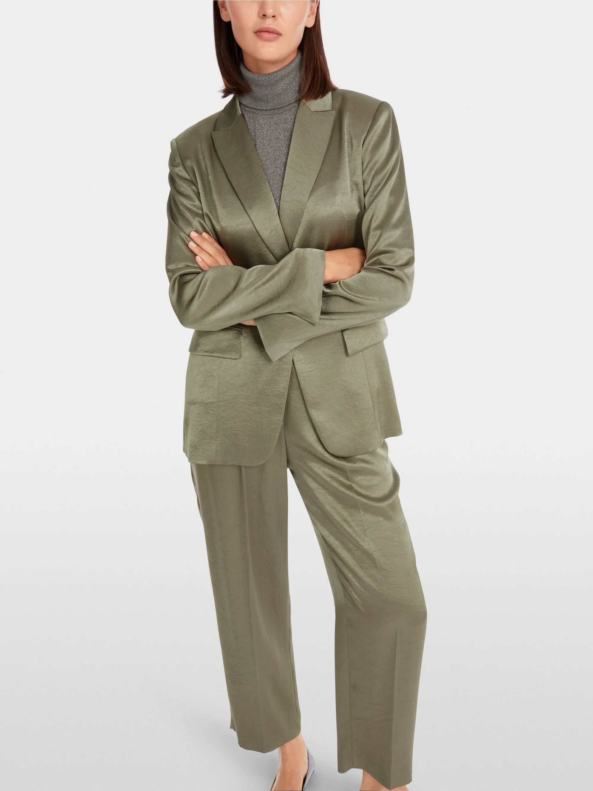 Marc-Cain Blazer aus gehämmertem Satin