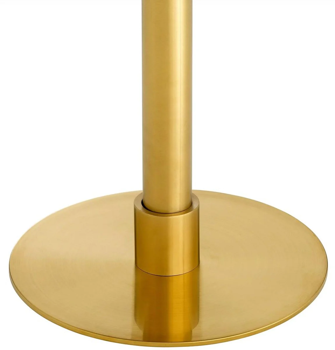 Luxury dining table black / brass 80 x 80 x H. 75 cm - Square stainless steel kitchen table with ceramic table top - Dining room furniture - Luxury furniture - Luxury furnishings