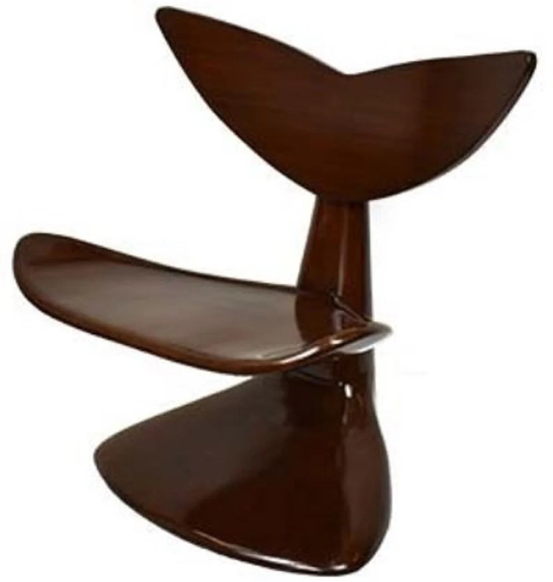 Designer mahogany chair dark brown 83 x 68 x H. 87 cm - designer furniture - luxury quality