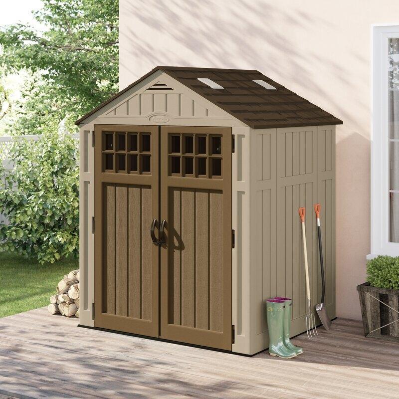 6 ft. 3 ein. W x 5 ft. 6 in. D Resin Storage Shed