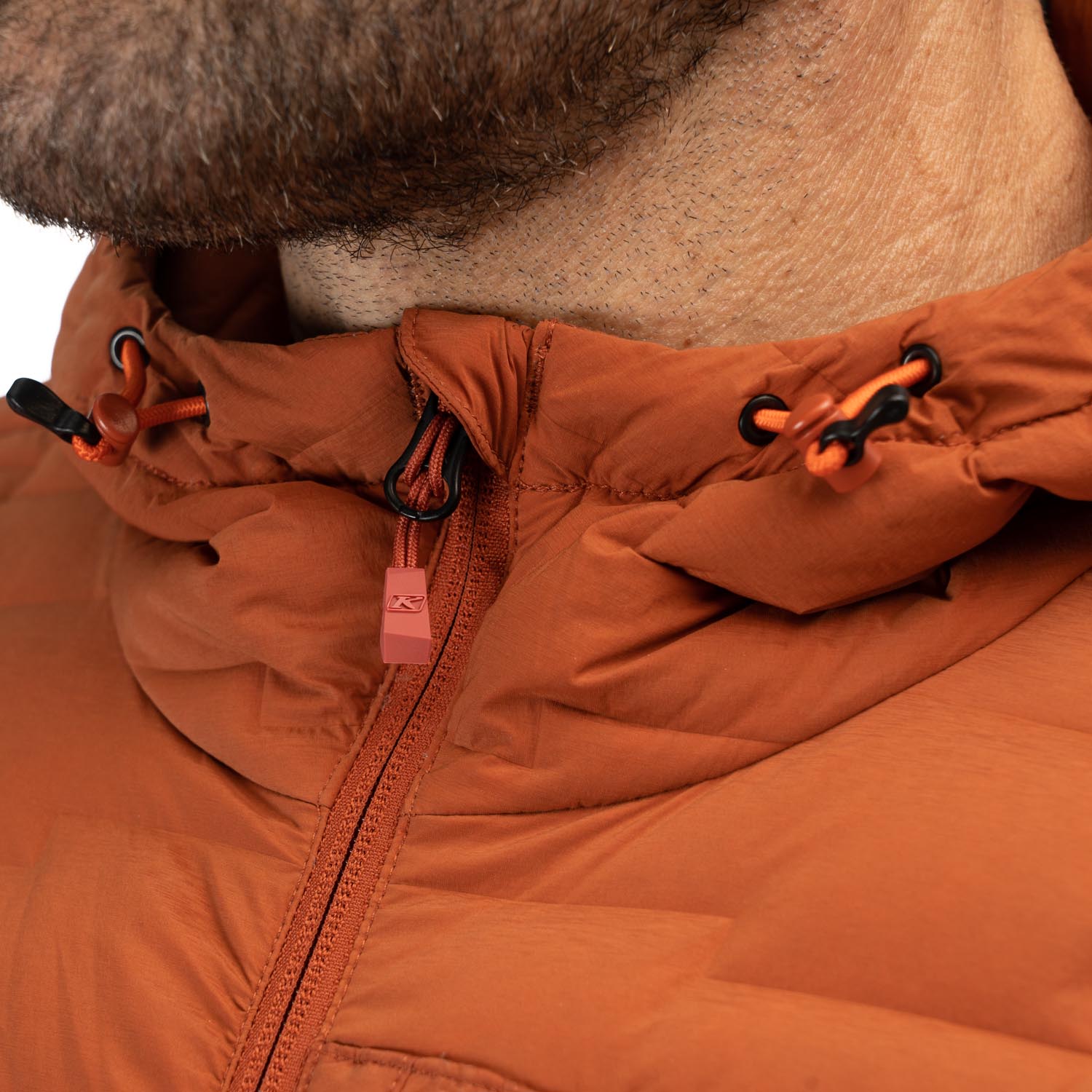 Boulder stretch down jacket with hood