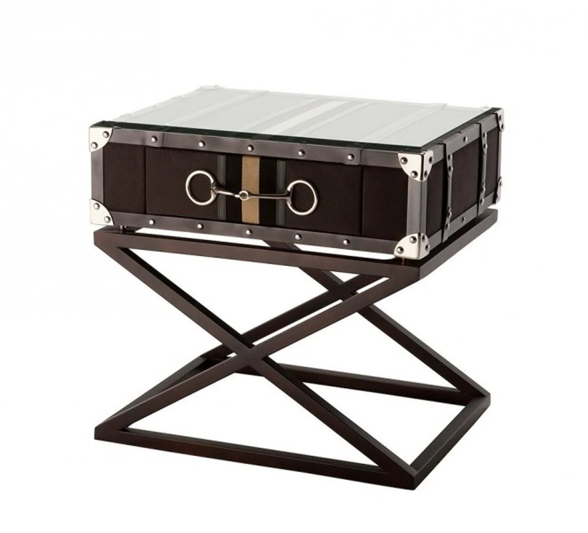 Luxury Art Deco Designer Side Table Gray - Hotel Table Furniture