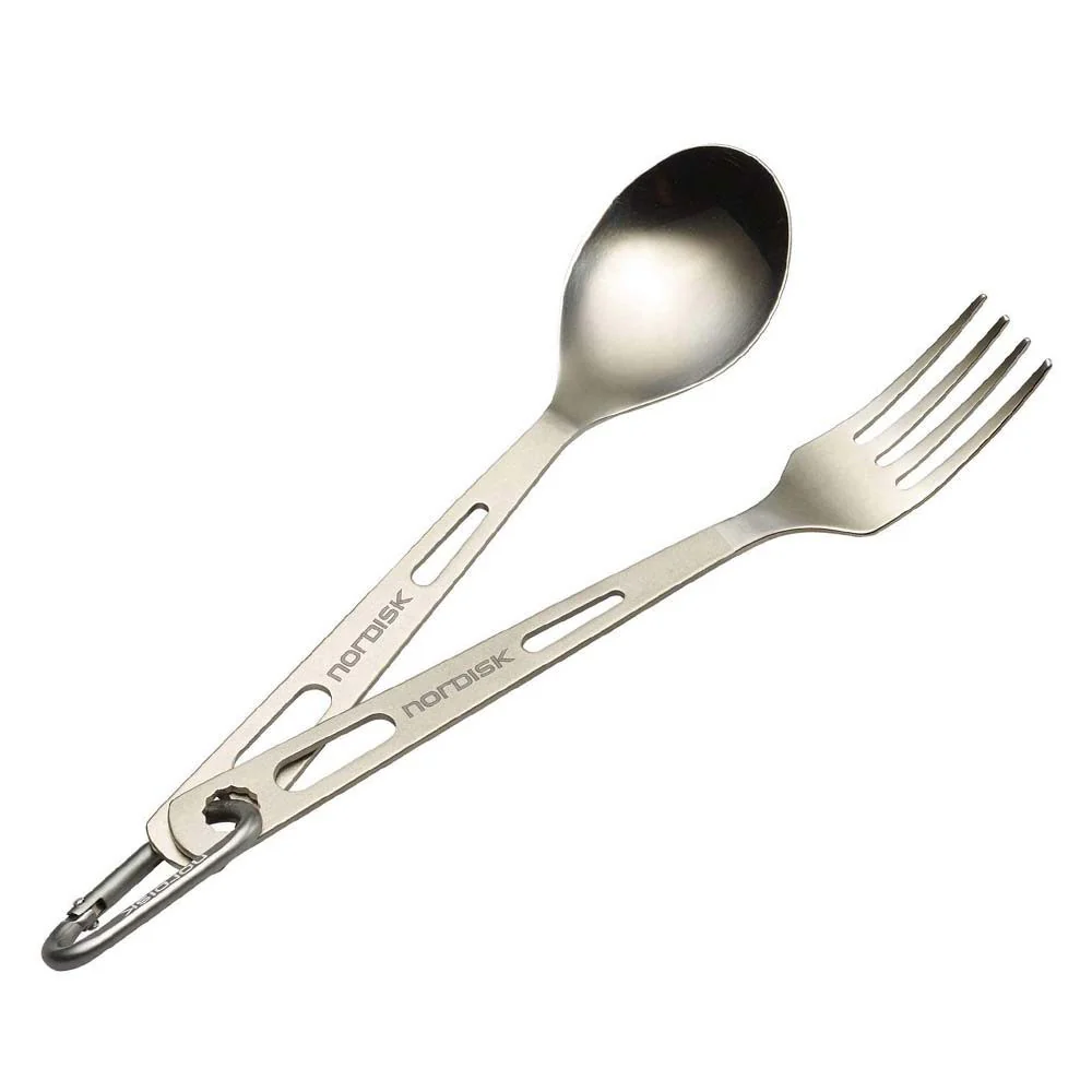 Nordisk Titanium Besteck 2 Stück. Set - Set de cubiertos