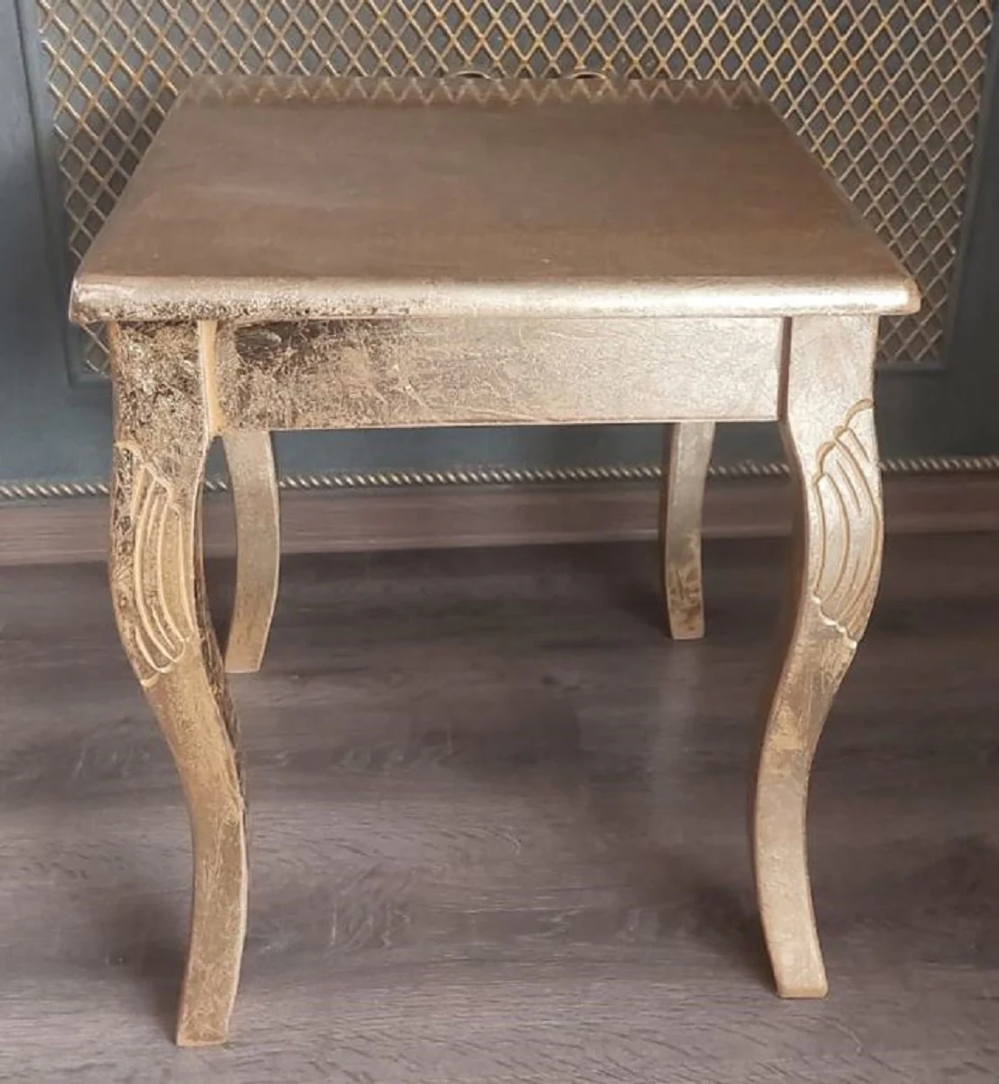 Luxury baroque side table gold - handmade solid wood table in baroque style - baroque living room furniture - noble and magnificent